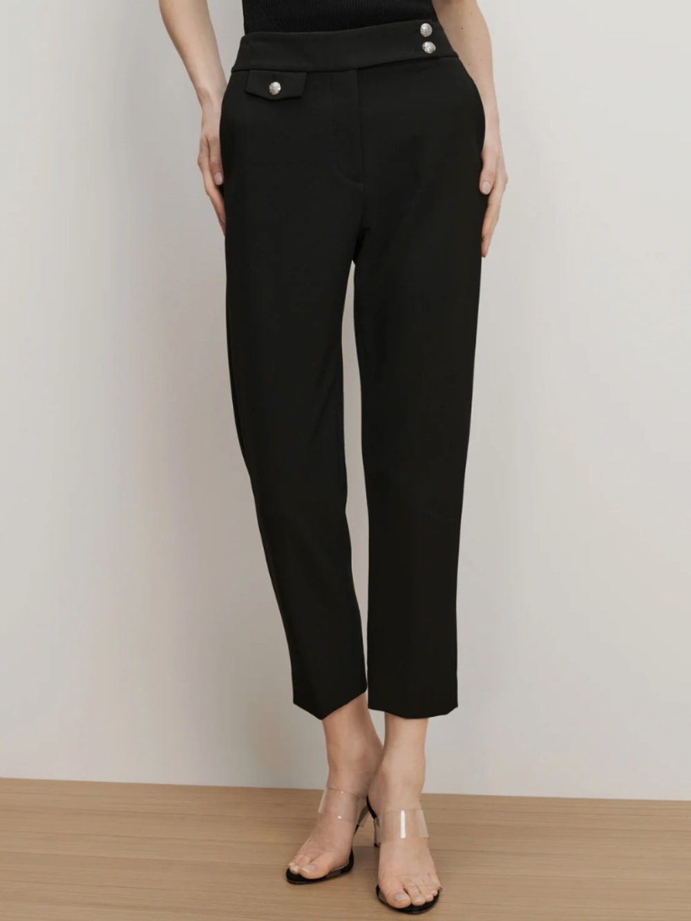 VERONICA BEARD RENZO CREST BUTTON PANT SIZE 8
